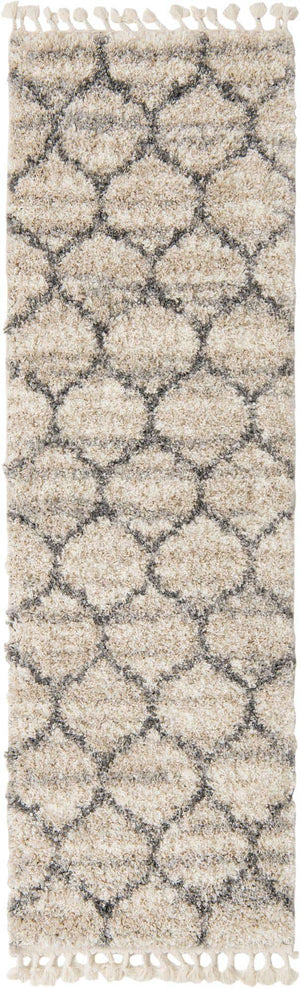 Beige 2' 7 x 8' 2 Hygge Shag Runner Area Rug Thick Soft Touch Fluffy & Plush Shaggy Pile 100% Polypropylene With Jute Backing Modern Carpet for Sale at Rug Engine