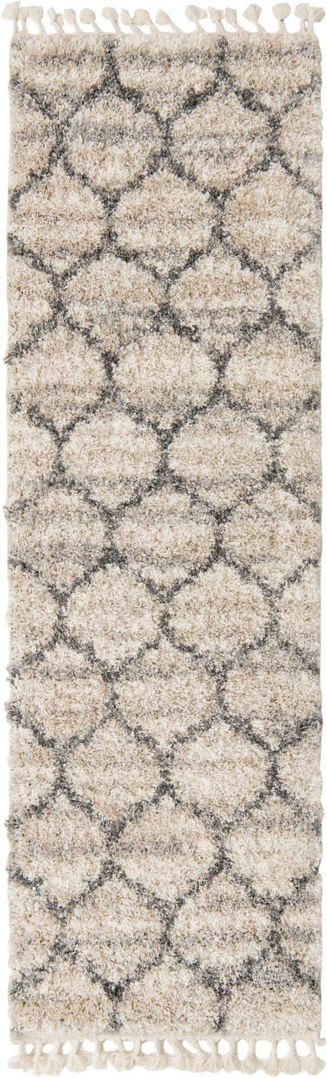 Beige 2' 7 x 8' 2 Hygge Shag Runner Area Rug Thick Soft Touch Fluffy & Plush Shaggy Pile 100% Polypropylene With Jute Backing Modern Carpet for Sale at Rug Engine