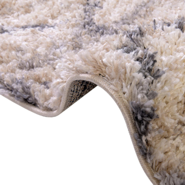 Beige 2' 2 x 6' 1 Hygge Shag Runner Area Rug Thick Soft Touch Fluffy & Plush Shaggy Pile 100% Polypropylene With Jute Backing Modern Carpet for Sale at Rug Engine