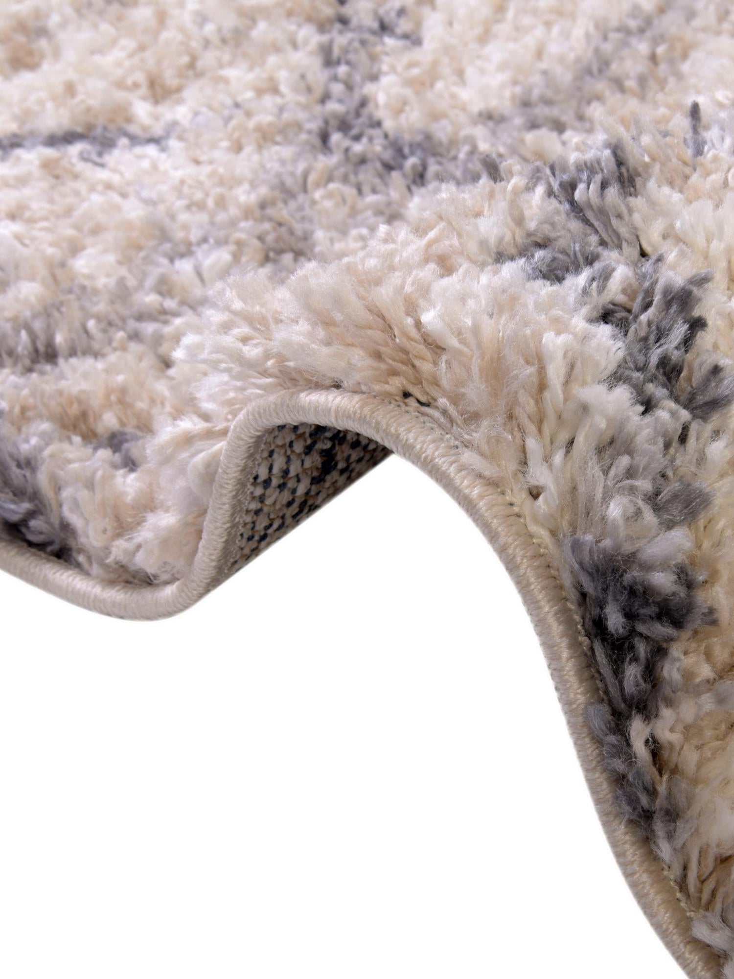 Beige 2' 7 x 8' 2 Hygge Shag Runner Area Rug Thick Soft Touch Fluffy & Plush Shaggy Pile 100% Polypropylene With Jute Backing Modern Carpet for Sale at Rug Engine