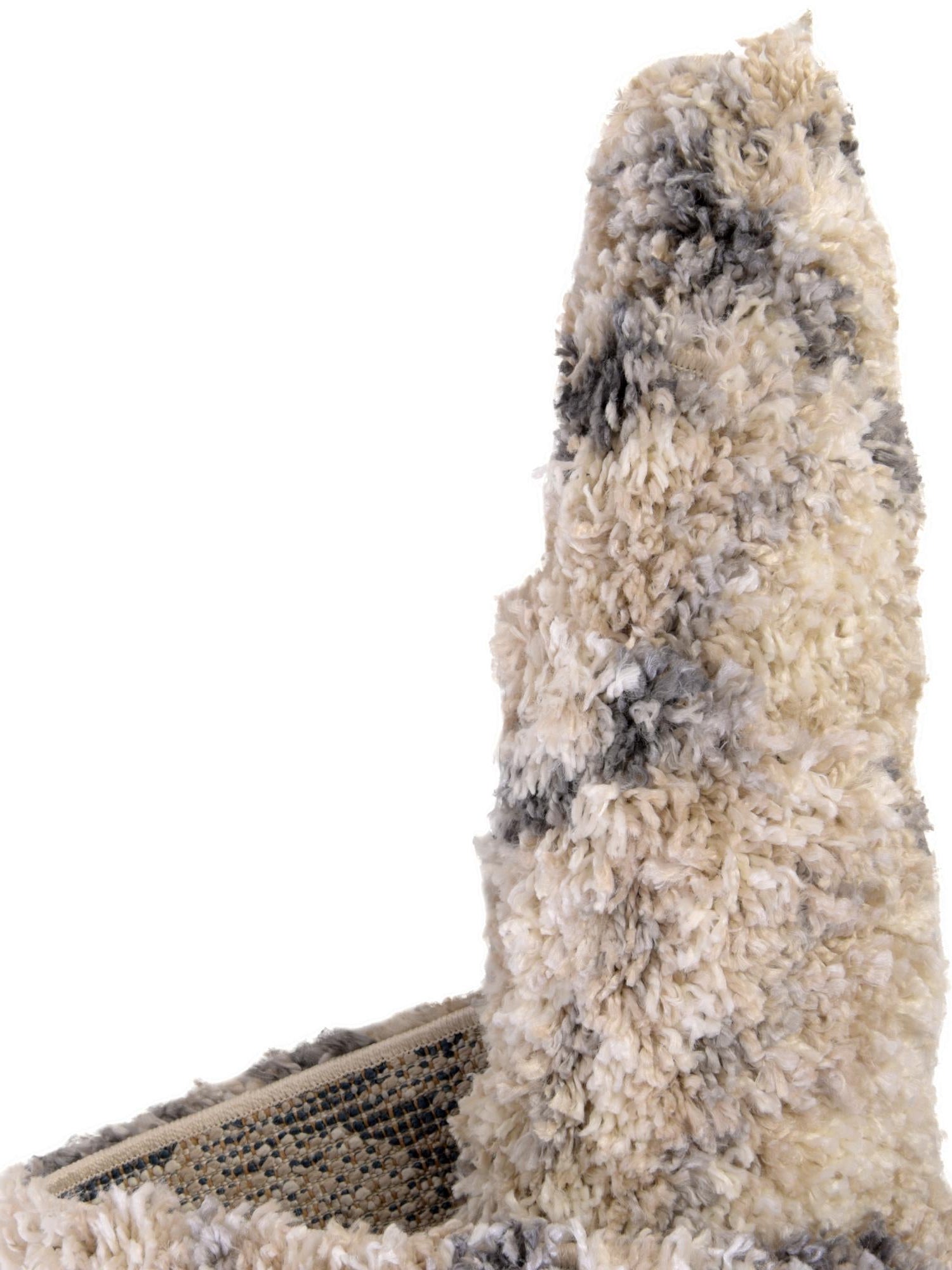 Beige 2' 7 x 8' 2 Hygge Shag Runner Area Rug Thick Soft Touch Fluffy & Plush Shaggy Pile 100% Polypropylene With Jute Backing Modern Carpet for Sale at Rug Engine