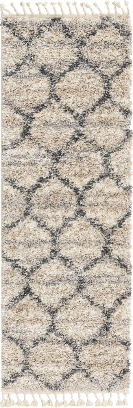 Beige 2' 2 x 6' 1 Hygge Shag Runner Area Rug Thick Soft Touch Fluffy & Plush Shaggy Pile 100% Polypropylene With Jute Backing Modern Carpet for Sale at Rug Engine