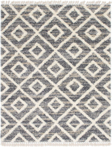 Gray 8' x 10' Hygge Shag Rectangle Area Rug Thick Soft Touch Fluffy & Plush Shaggy Pile 100% Polypropylene With Jute Backing Modern Carpet for Sale at Rug Engine