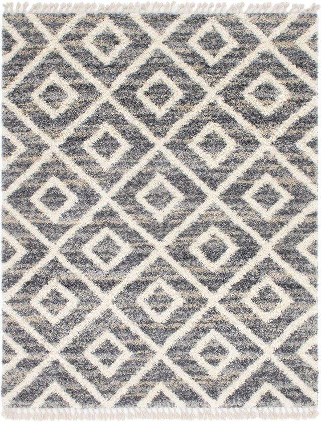 Gray 8' x 10' Hygge Shag Rectangle Area Rug Thick Soft Touch Fluffy & Plush Shaggy Pile 100% Polypropylene With Jute Backing Modern Carpet for Sale at Rug Engine