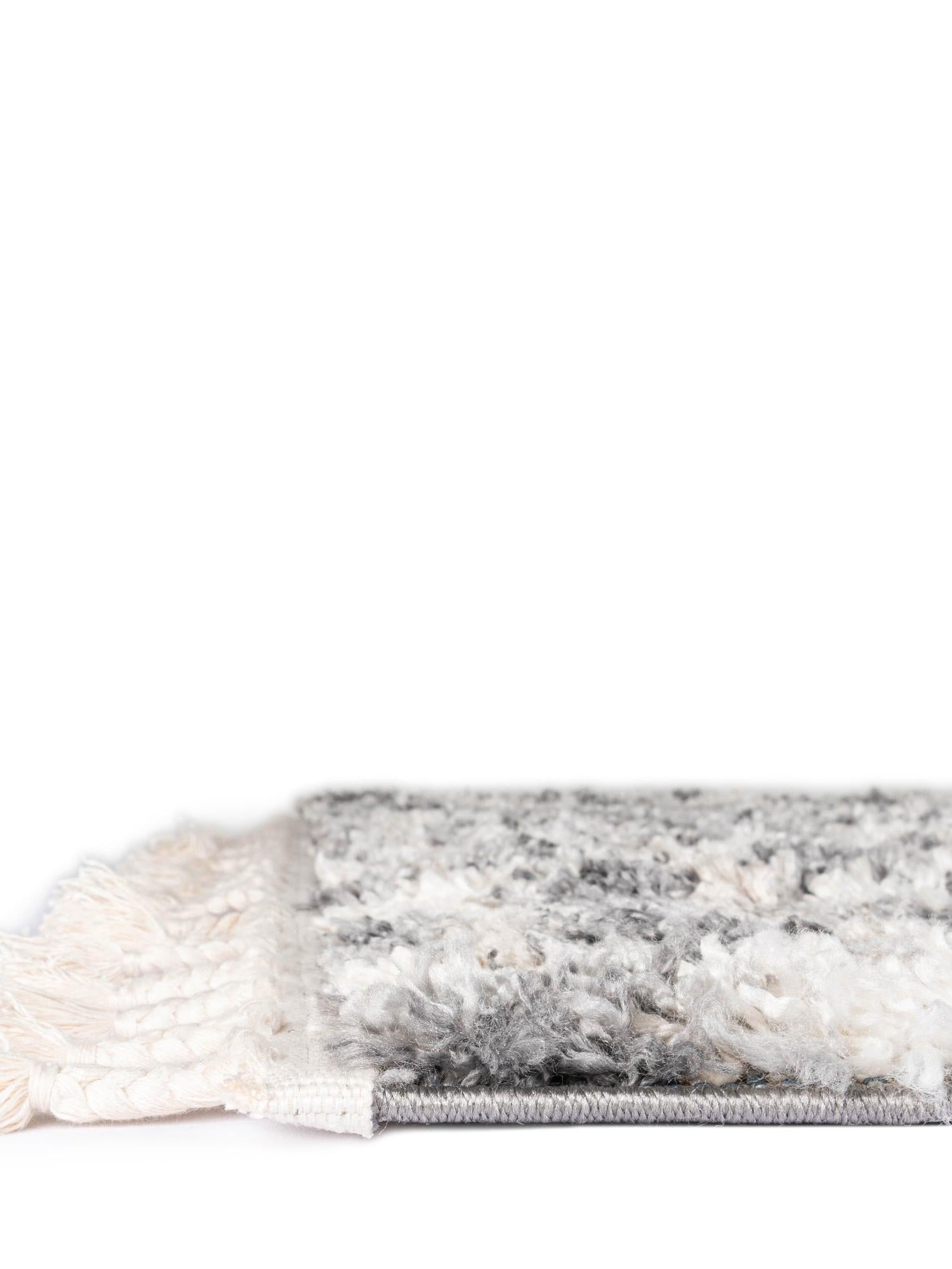 Gray 4' 1 x 6' 1 Hygge Shag Rectangle Area Rug Thick Soft Touch Fluffy & Plush Shaggy Pile 100% Polypropylene With Jute Backing Modern Carpet for Sale at Rug Engine