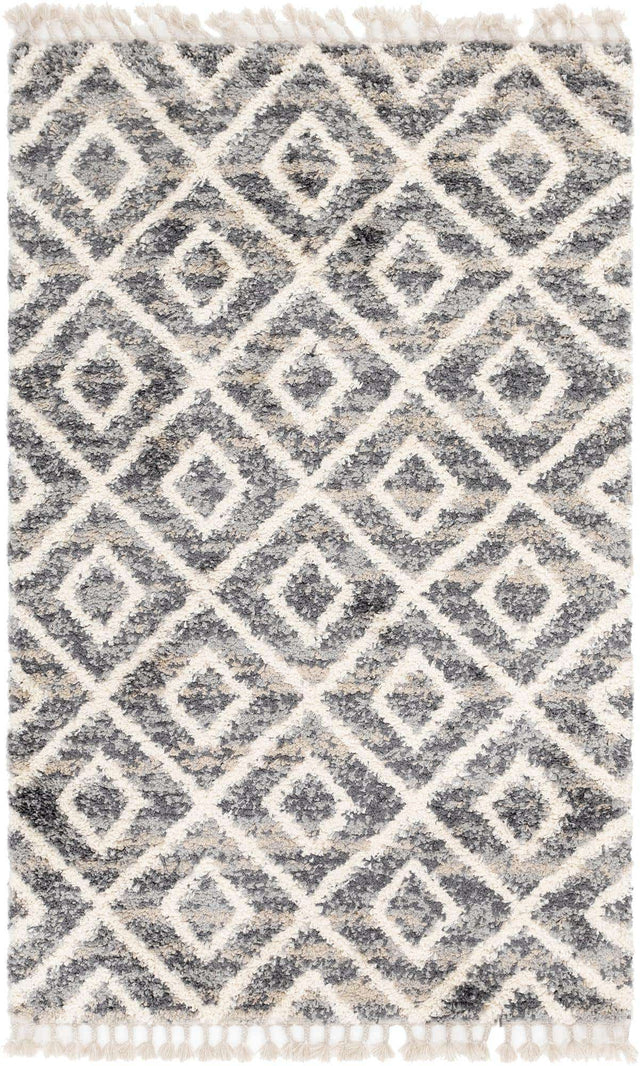 Gray 5' 1 x 8' Hygge Shag Rectangle Area Rug Thick Soft Touch Fluffy & Plush Shaggy Pile 100% Polypropylene With Jute Backing Modern Carpet for Sale at Rug Engine