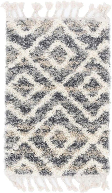 Gray 2' 2 x 3' 1 Hygge Shag Rectangle Area Rug Thick Soft Touch Fluffy & Plush Shaggy Pile 100% Polypropylene With Jute Backing Modern Carpet for Sale at Rug Engine