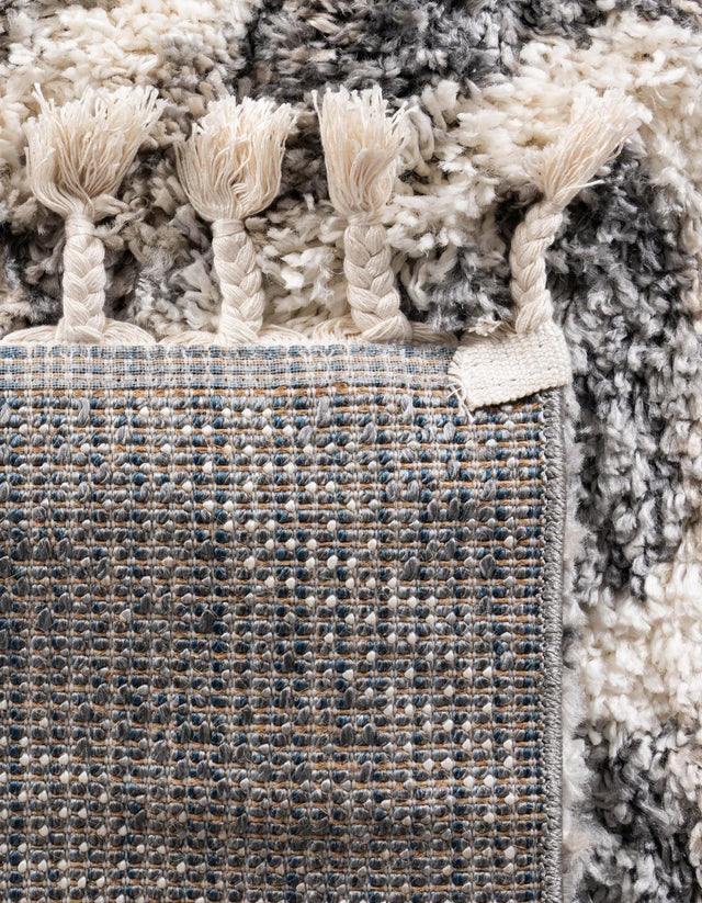 Gray 8' x 8' Hygge Shag Square Area Rug Thick Soft Touch Fluffy & Plush Shaggy Pile 100% Polypropylene With Jute Backing Modern Carpet for Sale at Rug Engine