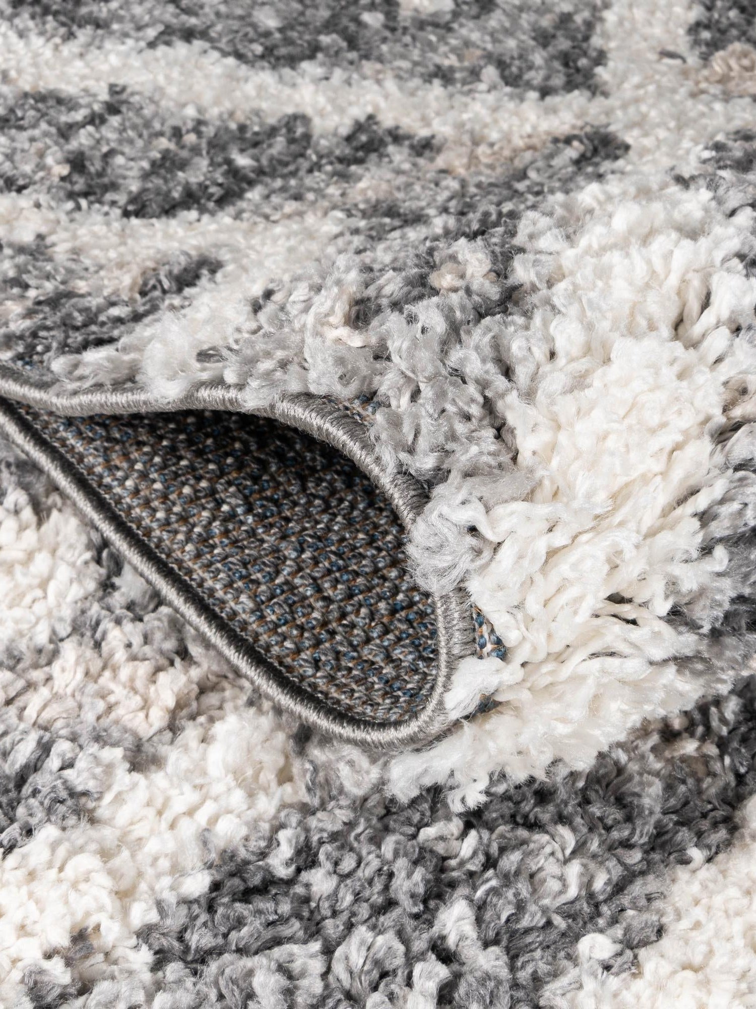 Gray 3' 3 x 3' 3 Hygge Shag Round Area Rug Thick Soft Touch Fluffy & Plush Shaggy Pile 100% Polypropylene With Jute Backing Modern Carpet for Sale at Rug Engine