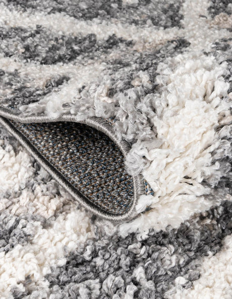 Gray 3' 3 x 3' 3 Hygge Shag Round Area Rug Thick Soft Touch Fluffy & Plush Shaggy Pile 100% Polypropylene With Jute Backing Modern Carpet for Sale at Rug Engine