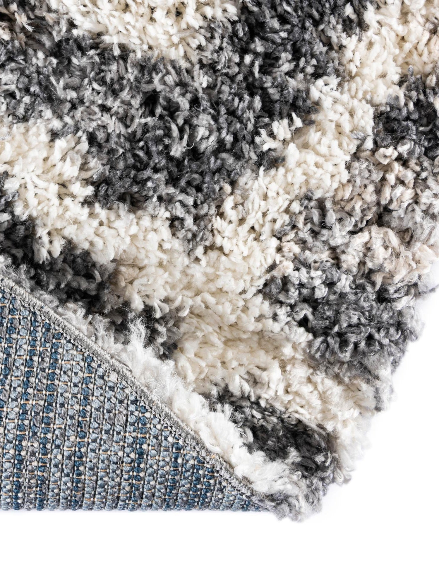Gray 3' 3 x 3' 3 Hygge Shag Round Area Rug Thick Soft Touch Fluffy & Plush Shaggy Pile 100% Polypropylene With Jute Backing Modern Carpet for Sale at Rug Engine