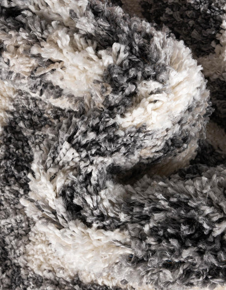 Gray 2' 7 x 8' 2 Hygge Shag Runner Area Rug Thick Soft Touch Fluffy & Plush Shaggy Pile 100% Polypropylene With Jute Backing Modern Carpet for Sale at Rug Engine
