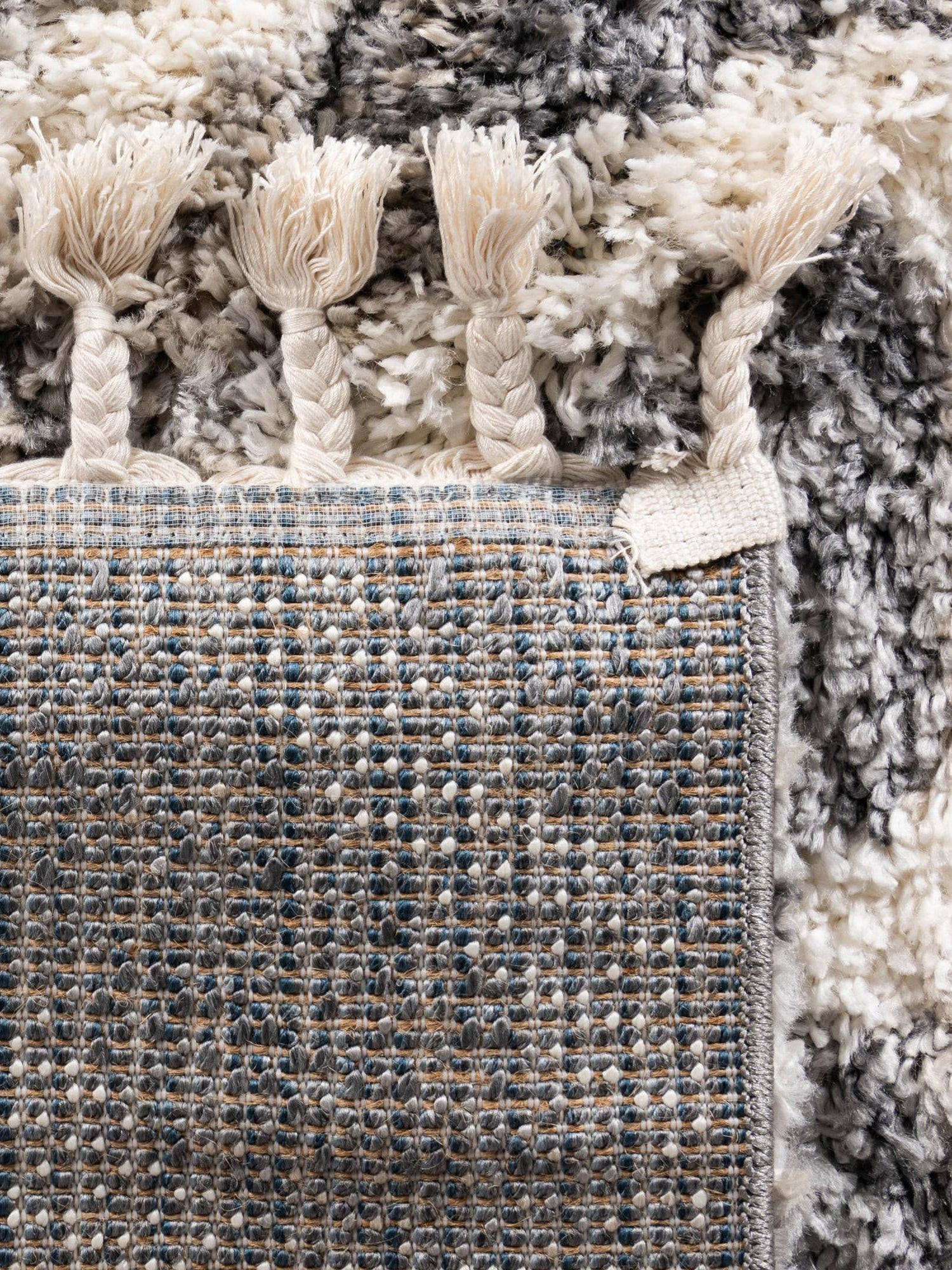 Gray 2' 7 x 8' 2 Hygge Shag Runner Area Rug Thick Soft Touch Fluffy & Plush Shaggy Pile 100% Polypropylene With Jute Backing Modern Carpet for Sale at Rug Engine