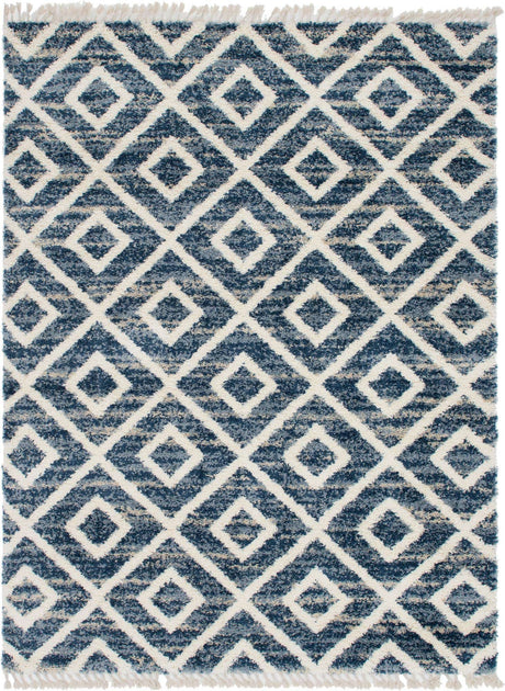 Blue 9' x 12' 2 Hygge Shag Rectangle Area Rug Thick Soft Touch Fluffy & Plush Shaggy Pile 100% Polypropylene With Jute Backing Modern Carpet for Sale at Rug Engine