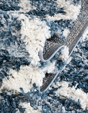 Blue 9' x 12' 2 Hygge Shag Rectangle Area Rug Thick Soft Touch Fluffy & Plush Shaggy Pile 100% Polypropylene With Jute Backing Modern Carpet for Sale at Rug Engine