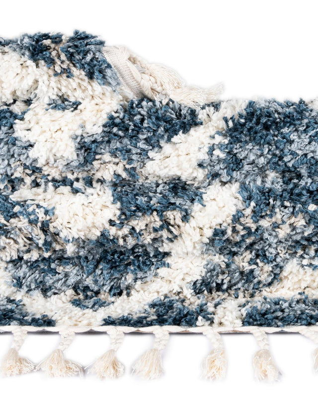 Blue 9' x 12' 2 Hygge Shag Rectangle Area Rug Thick Soft Touch Fluffy & Plush Shaggy Pile 100% Polypropylene With Jute Backing Modern Carpet for Sale at Rug Engine
