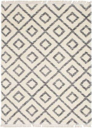 Ivory 9' x 12' 2 Hygge Shag Rectangle Area Rug Thick Soft Touch Fluffy & Plush Shaggy Pile 100% Polypropylene With Jute Backing Modern Carpet for Sale at Rug Engine