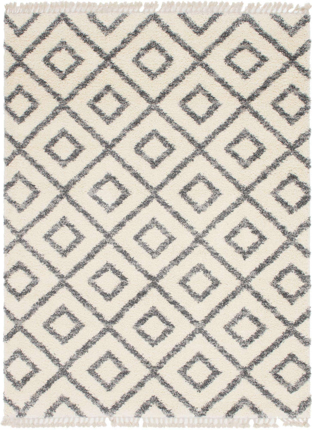 Ivory 9' x 12' 2 Hygge Shag Rectangle Area Rug Thick Soft Touch Fluffy & Plush Shaggy Pile 100% Polypropylene With Jute Backing Modern Carpet for Sale at Rug Engine