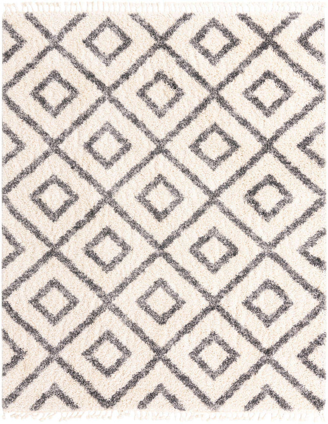 Ivory 8' x 10' Hygge Shag Rectangle Area Rug Thick Soft Touch Fluffy & Plush Shaggy Pile 100% Polypropylene With Jute Backing Modern Carpet for Sale at Rug Engine