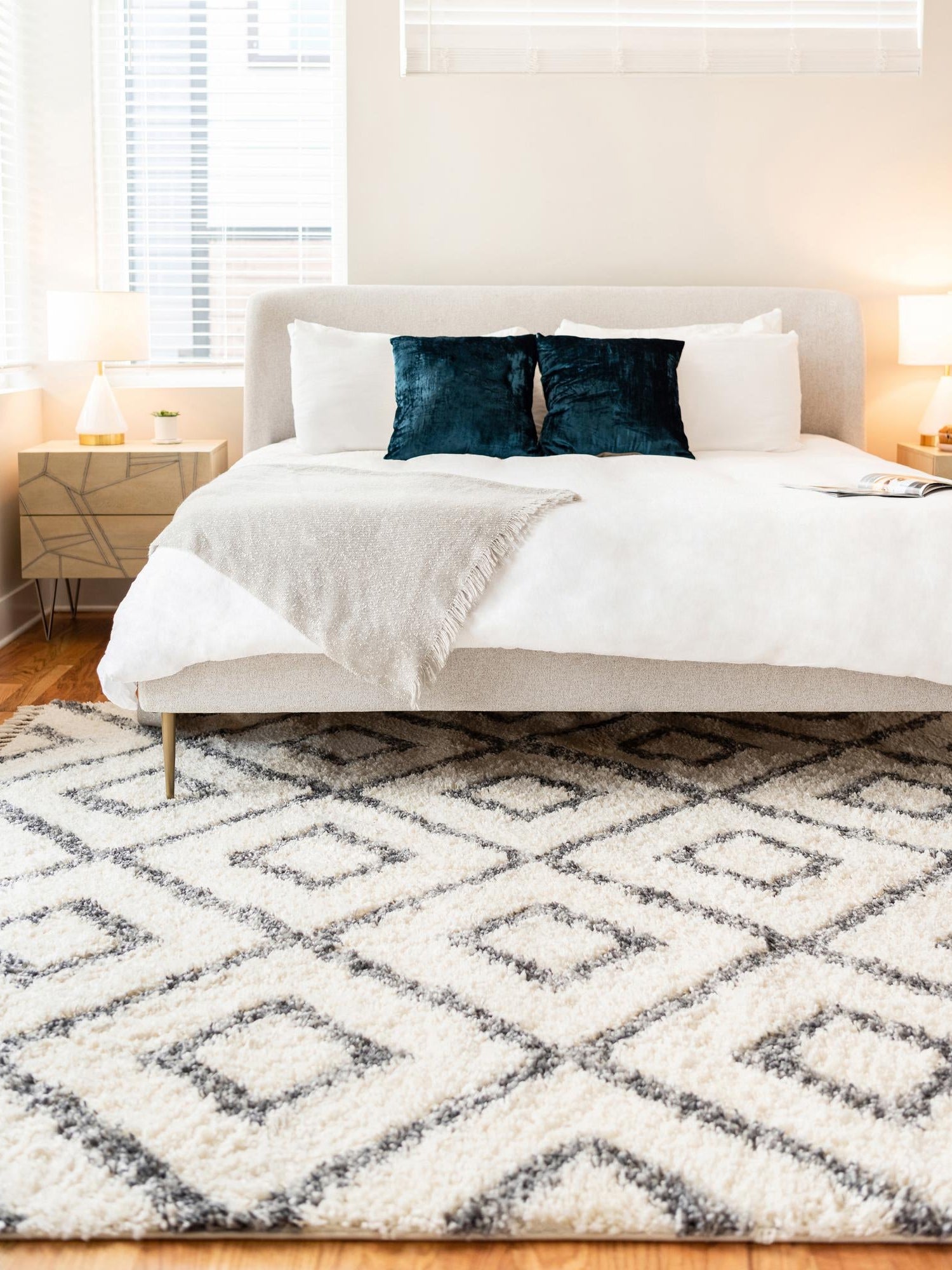 Ivory 9' x 12' 2 Hygge Shag Rectangle Area Rug Thick Soft Touch Fluffy & Plush Shaggy Pile 100% Polypropylene With Jute Backing Modern Carpet for Sale at Rug Engine