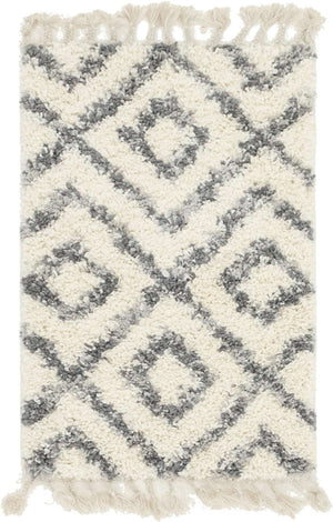 Ivory 2' 2 x 3' 1 Hygge Shag Rectangle Area Rug Thick Soft Touch Fluffy & Plush Shaggy Pile 100% Polypropylene With Jute Backing Modern Carpet for Sale at Rug Engine