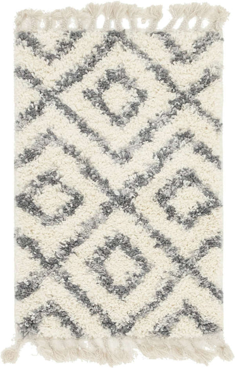 Ivory 2' 2 x 3' 1 Hygge Shag Rectangle Area Rug Thick Soft Touch Fluffy & Plush Shaggy Pile 100% Polypropylene With Jute Backing Modern Carpet for Sale at Rug Engine