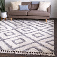 Ivory 8' x 8' Hygge Shag Square Area Rug Thick Soft Touch Fluffy & Plush Shaggy Pile 100% Polypropylene With Jute Backing Modern Carpet for Sale at Rug Engine