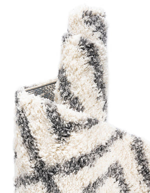 Ivory 8' x 8' Hygge Shag Square Area Rug Thick Soft Touch Fluffy & Plush Shaggy Pile 100% Polypropylene With Jute Backing Modern Carpet for Sale at Rug Engine