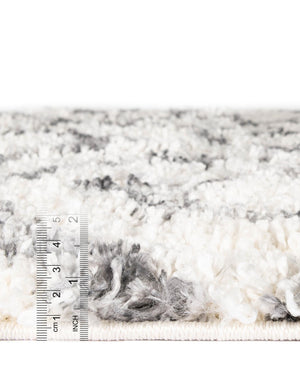 Ivory 5' x 5' Hygge Shag Round Area Rug Thick Soft Touch Fluffy & Plush Shaggy Pile 100% Polypropylene With Jute Backing Modern Carpet for Sale at Rug Engine