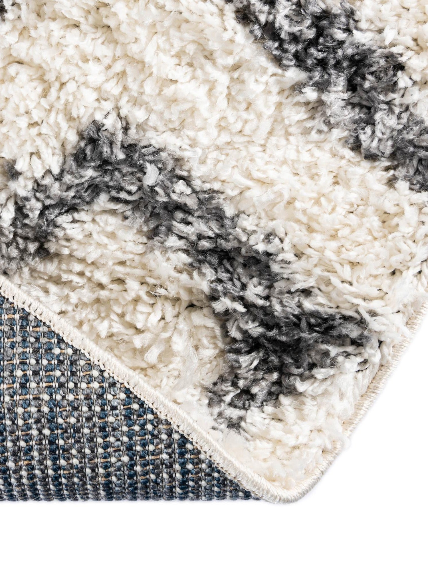 Ivory 5' x 5' Hygge Shag Round Area Rug Thick Soft Touch Fluffy & Plush Shaggy Pile 100% Polypropylene With Jute Backing Modern Carpet for Sale at Rug Engine
