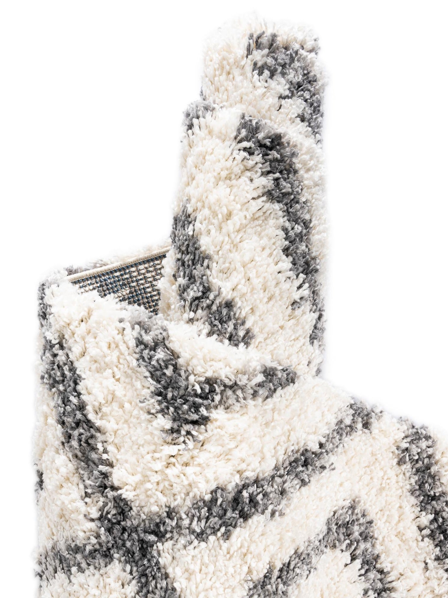 Ivory 5' x 5' Hygge Shag Round Area Rug Thick Soft Touch Fluffy & Plush Shaggy Pile 100% Polypropylene With Jute Backing Modern Carpet for Sale at Rug Engine