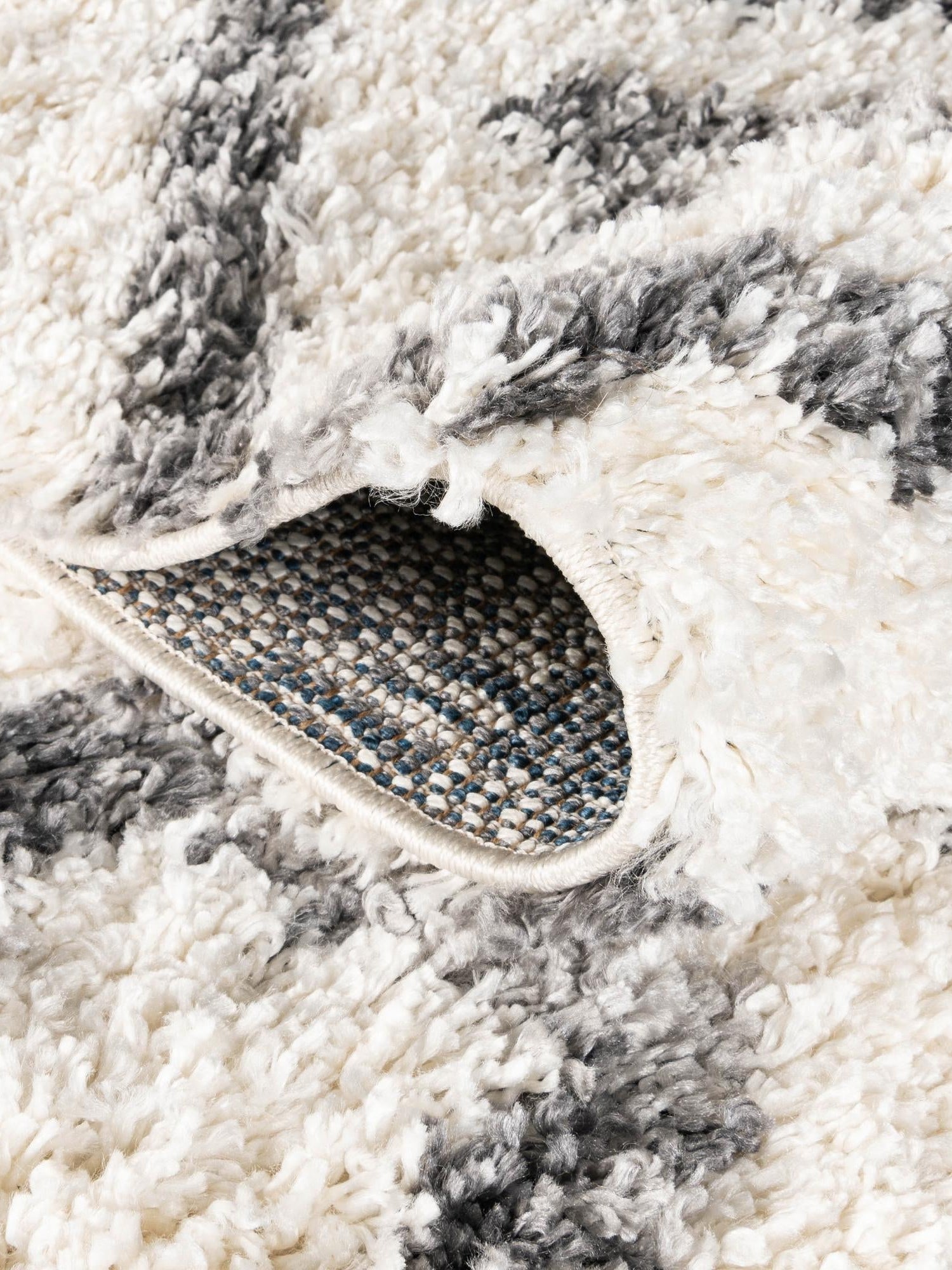 Ivory 2' 7 x 8' 2 Hygge Shag Runner Area Rug Thick Soft Touch Fluffy & Plush Shaggy Pile 100% Polypropylene With Jute Backing Modern Carpet for Sale at Rug Engine