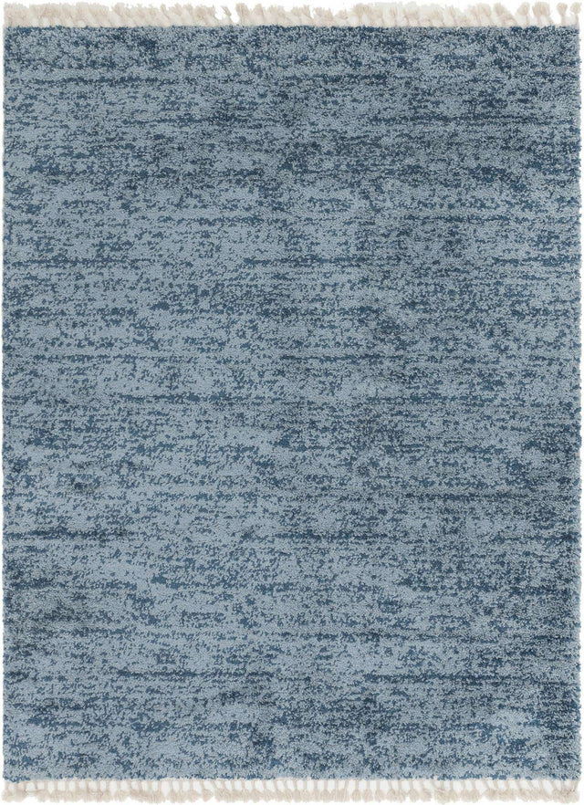 Blue 9' x 12' 2 Hygge Shag Rectangle Area Rug Thick Soft Touch Fluffy & Plush Shaggy Pile 100% Polypropylene With Jute Backing Modern Carpet for Sale at Rug Engine