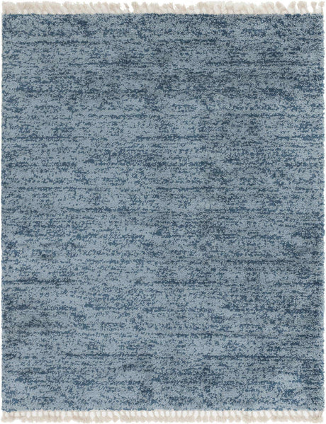 Blue 8' x 10' Hygge Shag Rectangle Area Rug Thick Soft Touch Fluffy & Plush Shaggy Pile 100% Polypropylene With Jute Backing Modern Carpet for Sale at Rug Engine