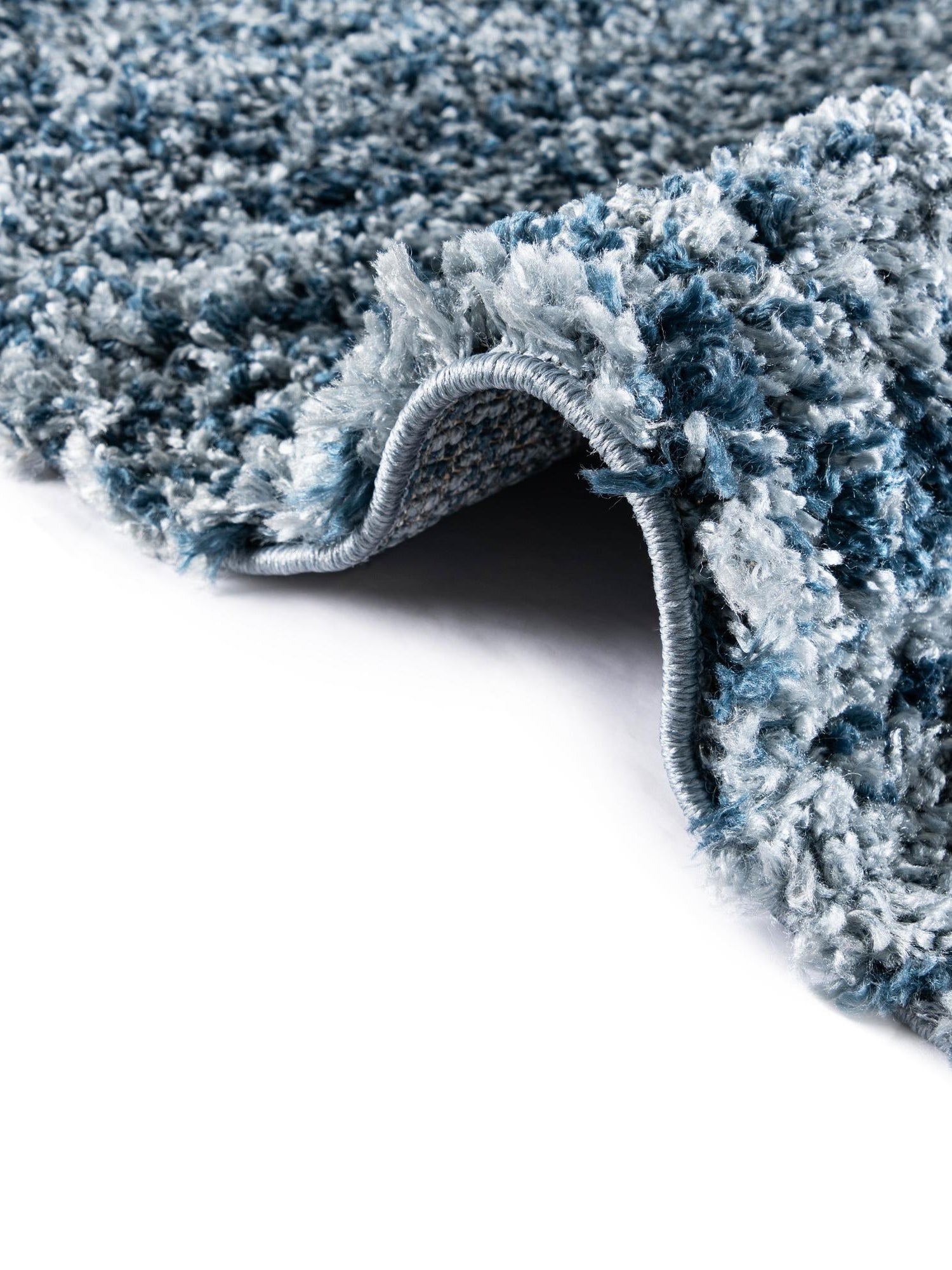 Blue 2' 2 x 3' 1 Hygge Shag Rectangle Area Rug Thick Soft Touch Fluffy & Plush Shaggy Pile 100% Polypropylene With Jute Backing Modern Carpet for Sale at Rug Engine