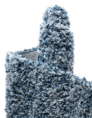 Blue 8' x 8' Hygge Shag Square Area Rug Thick Soft Touch Fluffy & Plush Shaggy Pile 100% Polypropylene With Jute Backing Modern Carpet for Sale at Rug Engine