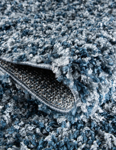 Blue 2' 2 x 6' 1 Hygge Shag Runner Area Rug Thick Soft Touch Fluffy & Plush Shaggy Pile 100% Polypropylene With Jute Backing Modern Carpet for Sale at Rug Engine