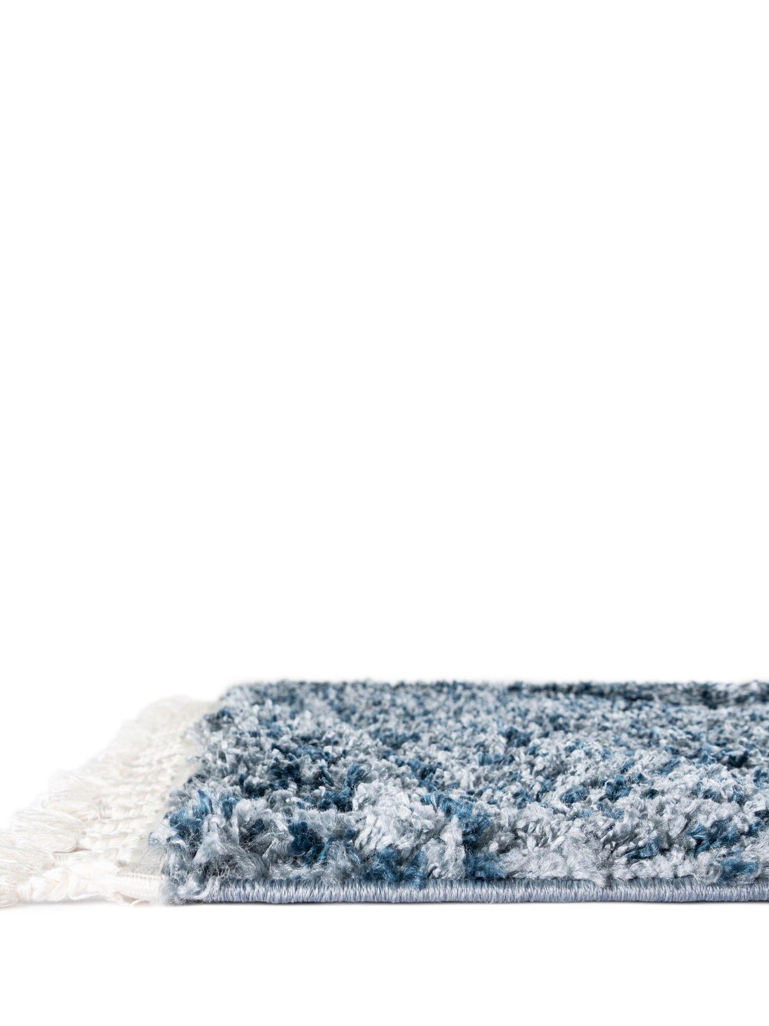 Blue 2' 2 x 6' 1 Hygge Shag Runner Area Rug Thick Soft Touch Fluffy & Plush Shaggy Pile 100% Polypropylene With Jute Backing Modern Carpet for Sale at Rug Engine