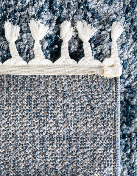 Blue 2' 2 x 6' 1 Hygge Shag Runner Area Rug Thick Soft Touch Fluffy & Plush Shaggy Pile 100% Polypropylene With Jute Backing Modern Carpet for Sale at Rug Engine
