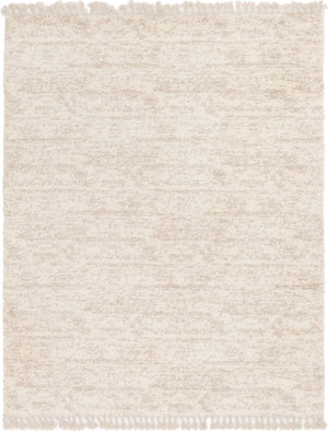 Ivory 8' x 10' Hygge Shag Rectangle Area Rug Thick Soft Touch Fluffy & Plush Shaggy Pile 100% Polypropylene With Jute Backing Modern Carpet for Sale at Rug Engine