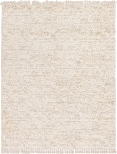Ivory 8' x 10' Hygge Shag Rectangle Area Rug Thick Soft Touch Fluffy & Plush Shaggy Pile 100% Polypropylene With Jute Backing Modern Carpet for Sale at Rug Engine