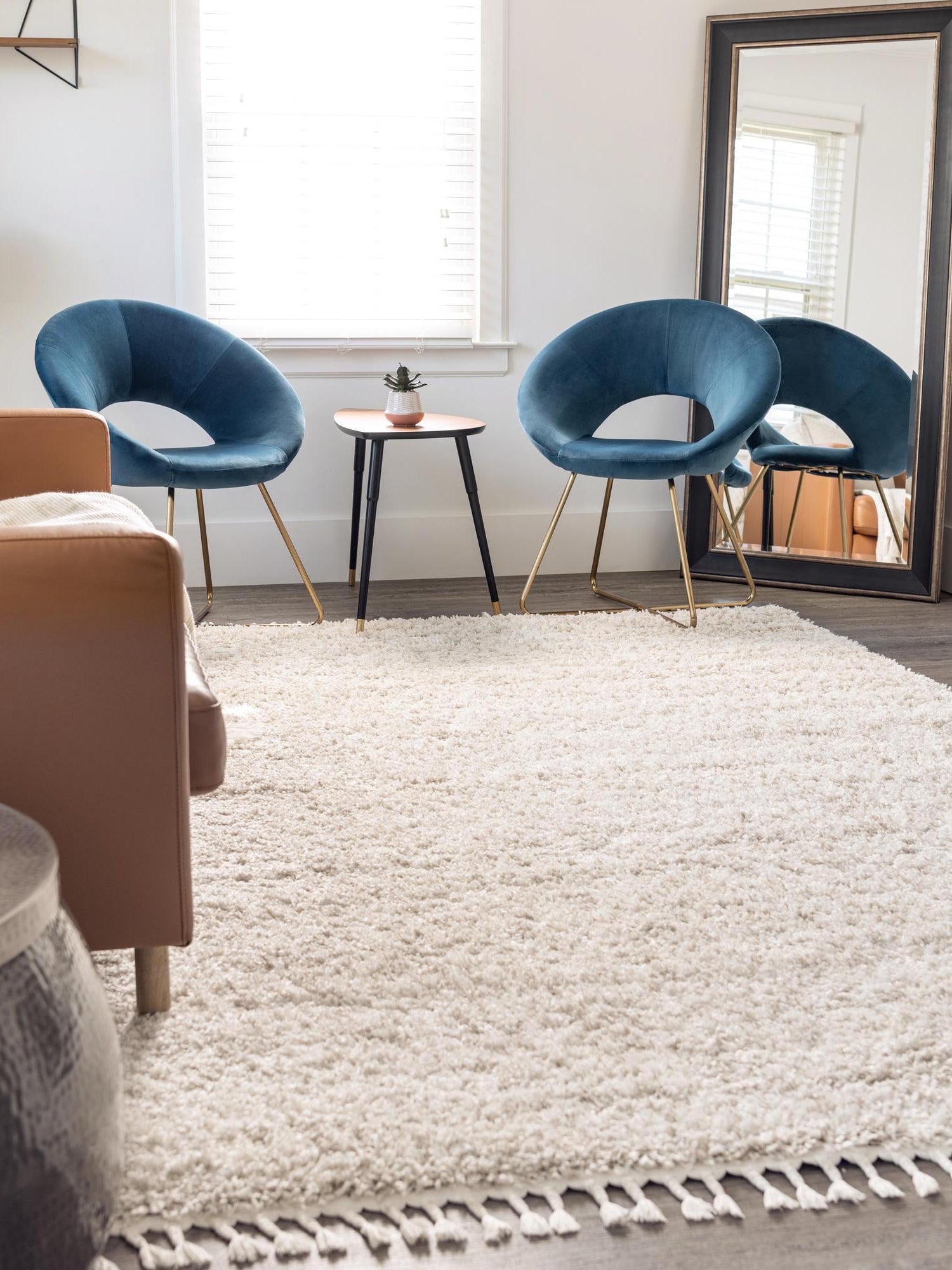 Ivory 10' x 14' 1 Hygge Shag Rectangle Area Rug Thick Soft Touch Fluffy & Plush Shaggy Pile 100% Polypropylene With Jute Backing Modern Carpet for Sale at Rug Engine