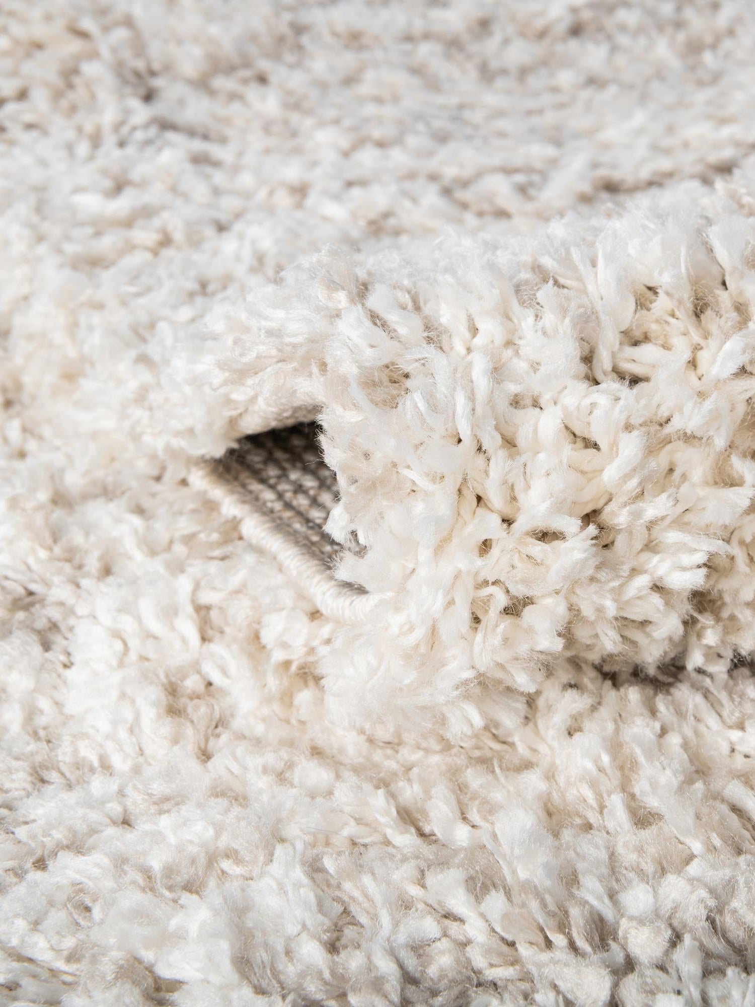 Ivory 10' x 14' 1 Hygge Shag Rectangle Area Rug Thick Soft Touch Fluffy & Plush Shaggy Pile 100% Polypropylene With Jute Backing Modern Carpet for Sale at Rug Engine