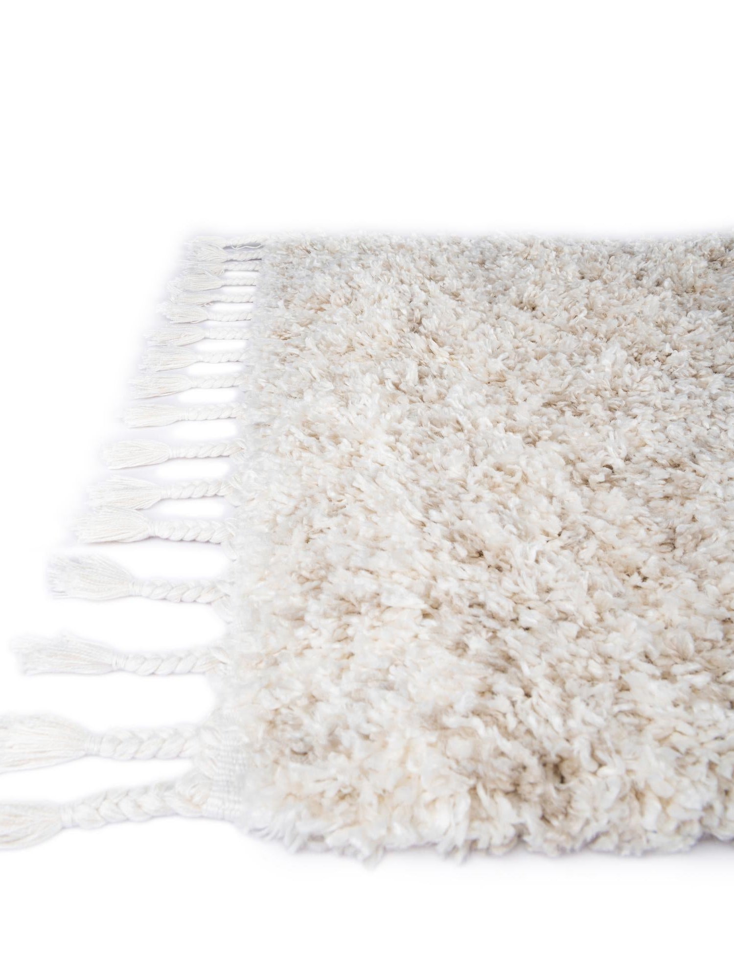 Ivory 10' x 14' 1 Hygge Shag Rectangle Area Rug Thick Soft Touch Fluffy & Plush Shaggy Pile 100% Polypropylene With Jute Backing Modern Carpet for Sale at Rug Engine