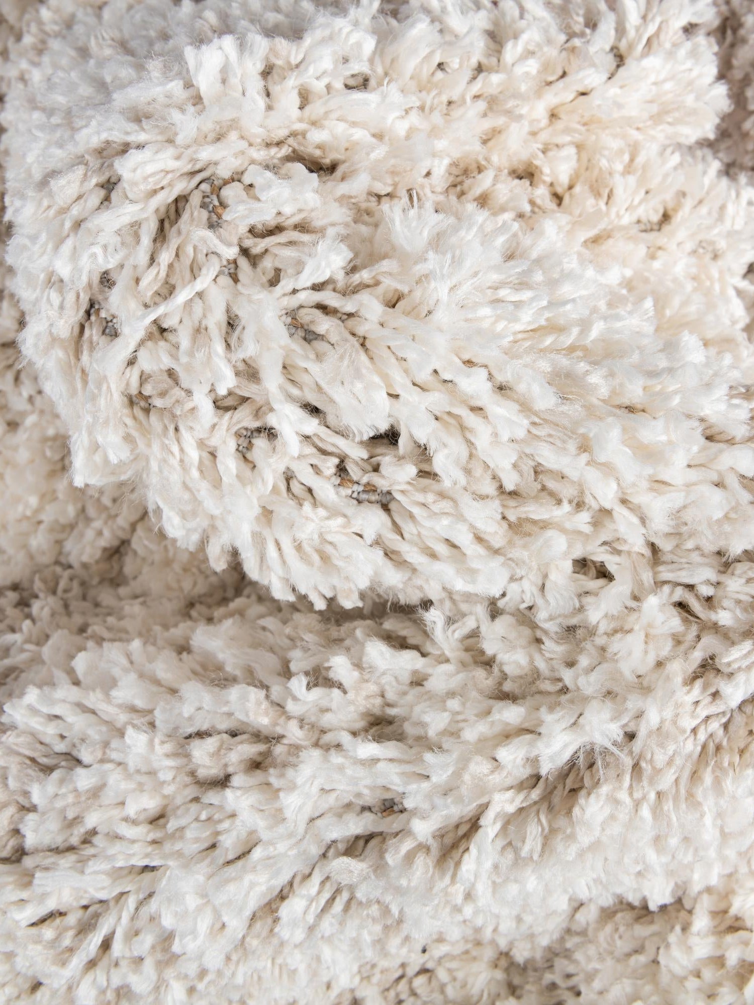 Ivory 10' x 14' 1 Hygge Shag Rectangle Area Rug Thick Soft Touch Fluffy & Plush Shaggy Pile 100% Polypropylene With Jute Backing Modern Carpet for Sale at Rug Engine