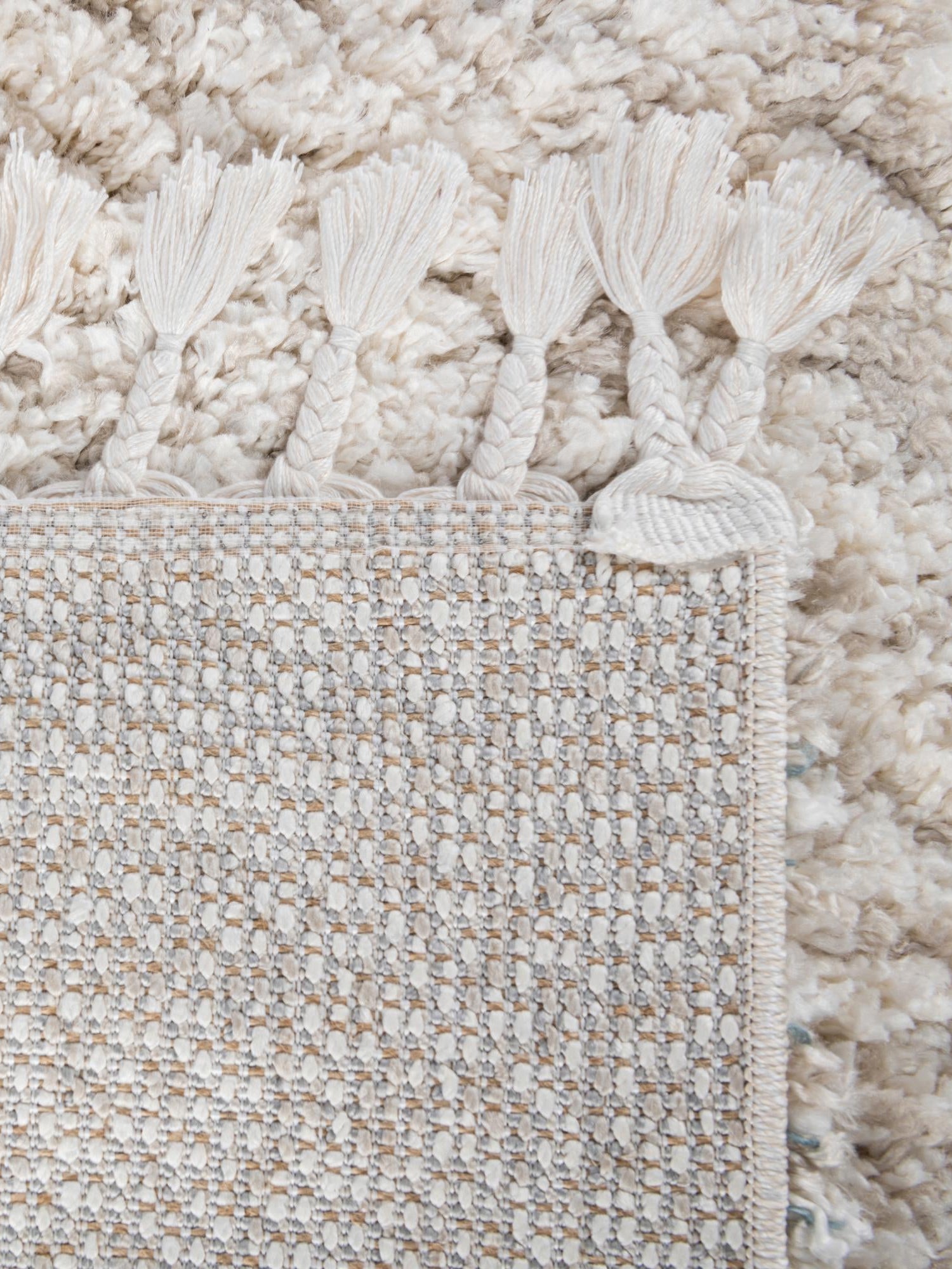 Ivory 10' x 14' 1 Hygge Shag Rectangle Area Rug Thick Soft Touch Fluffy & Plush Shaggy Pile 100% Polypropylene With Jute Backing Modern Carpet for Sale at Rug Engine