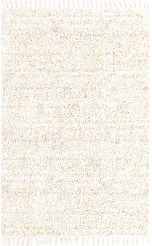 Ivory 5' 1 x 8' Hygge Shag Rectangle Area Rug Thick Soft Touch Fluffy & Plush Shaggy Pile 100% Polypropylene With Jute Backing Modern Carpet for Sale at Rug Engine