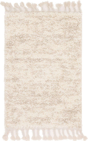Ivory 2' 2 x 3' 1 Hygge Shag Rectangle Area Rug Thick Soft Touch Fluffy & Plush Shaggy Pile 100% Polypropylene With Jute Backing Modern Carpet for Sale at Rug Engine