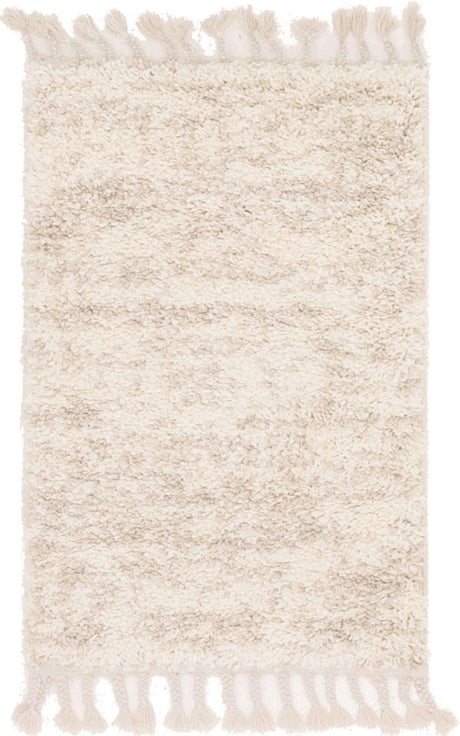 Ivory 2' 2 x 3' 1 Hygge Shag Rectangle Area Rug Thick Soft Touch Fluffy & Plush Shaggy Pile 100% Polypropylene With Jute Backing Modern Carpet for Sale at Rug Engine