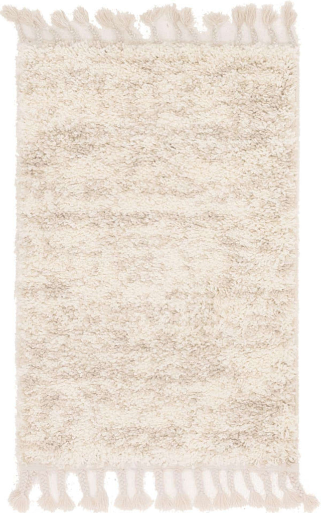 Ivory 2' 2 x 3' 1 Hygge Shag Rectangle Area Rug Thick Soft Touch Fluffy & Plush Shaggy Pile 100% Polypropylene With Jute Backing Modern Carpet for Sale at Rug Engine